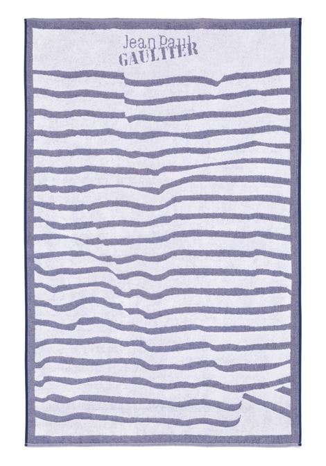 telo mare mariniere unisex bianco e navy JEAN PAUL GAULTIER | 25/33-U-SE007-C5770159